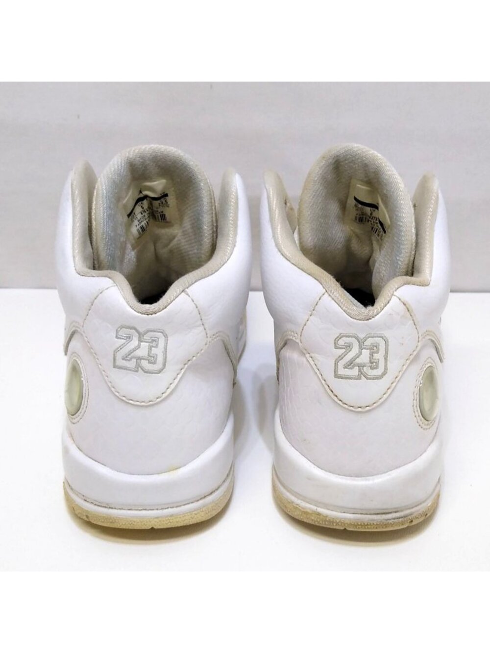 Nike Air Jordan 23 Flight 6.5Y Basketball Tradition Sneakers Lace Up 819473-101 - Picture 4 of 7
